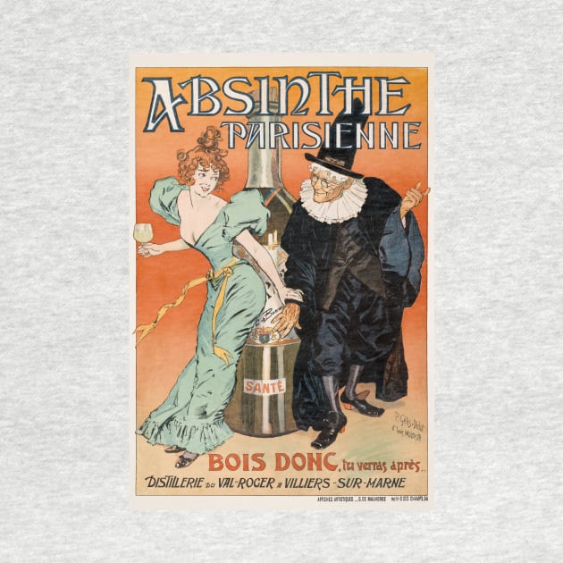 Absinthe Parisienne France Vintage Advertising Poster 1896 by vintagetreasure